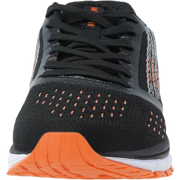 Men\'s Black Orange Running Walking Supportive Jogging Athletic Sneakers Shoes